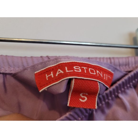 Vintage Halston III Purple Pajamas 2 Piece Set Tie Close Top Elastic Waist Pants - Picture 9 of 9